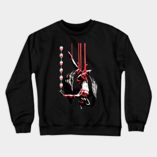 Bound to wine shibari suspension kinbaku rope bondage Crewneck Sweatshirt